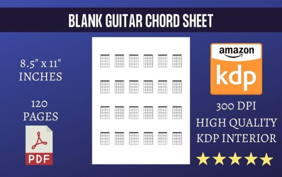 Blank Guitar Chord Sheet for Creative Musicians