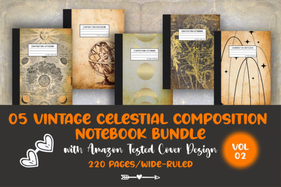 Celestial Composition Notebook Bundle: A Stellar Canvas for Creativity