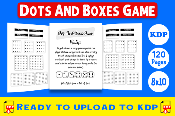 Exploring the Dots and Boxes Game Interior for KDP Publishing