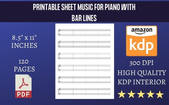 Mastering Staff Notation with Sheet Music for Piano with Bar Lines
