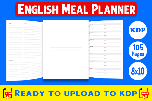 The English Meal Planner: Your Personal Blueprint for Kitchen Success