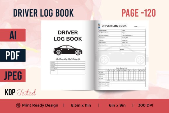 Your Essential Companion for Professional and Organized Driving: The Driver Log Book Journal Planner